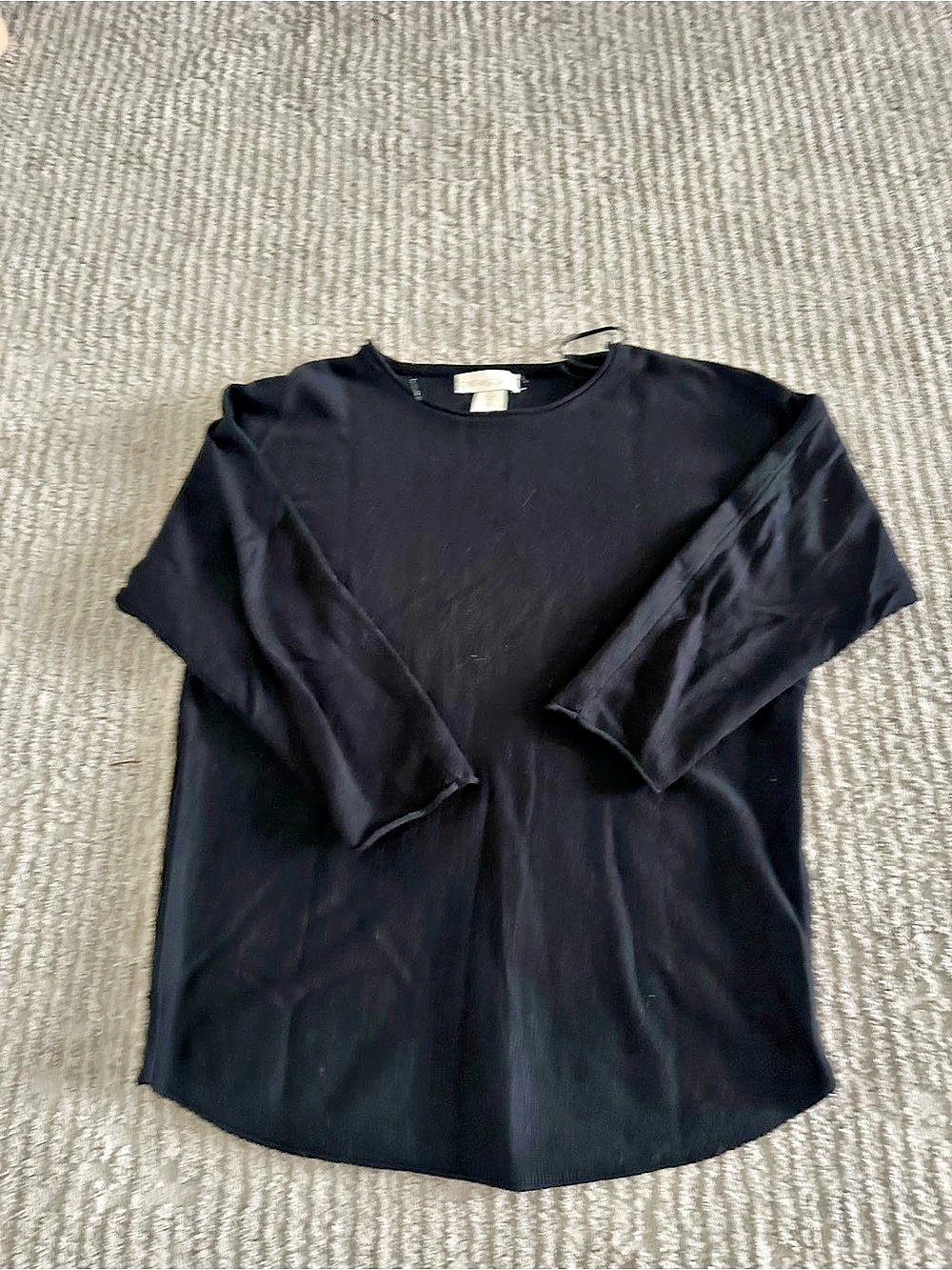 Black Short Sleeve Top